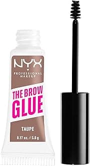 Brow Gel, The Brow Glue, Tinted Eye Brow Gel, Instant Brow Styler for Laminated Brow Look with 24 Hour Extreme Hold, Non-Sticky, Taupe