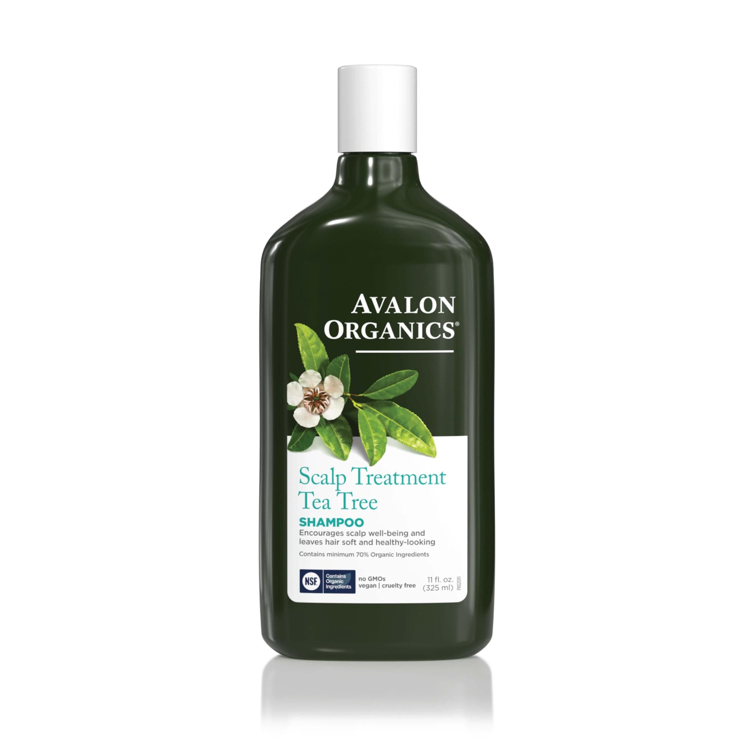 Avalon Organics, Shampoo, Scalp Treatment, Tea Tree, 11 fl oz (325 ml)
