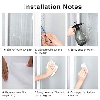 Stained Glass-Church Style Decorative Privacy Window Film Glue Free Static Cling Decals Heat Control Glass Sticker for Home Office W16.5 x H47.2(42x120cm)