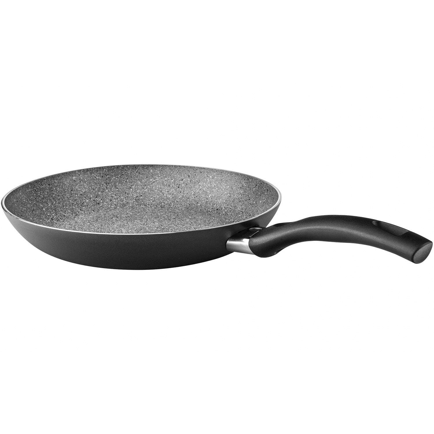 Frying Pan with Non-stick Coating, Suitable for Induction, With Temperature Control, 20 cm, Aluminium, Bologna Granitium