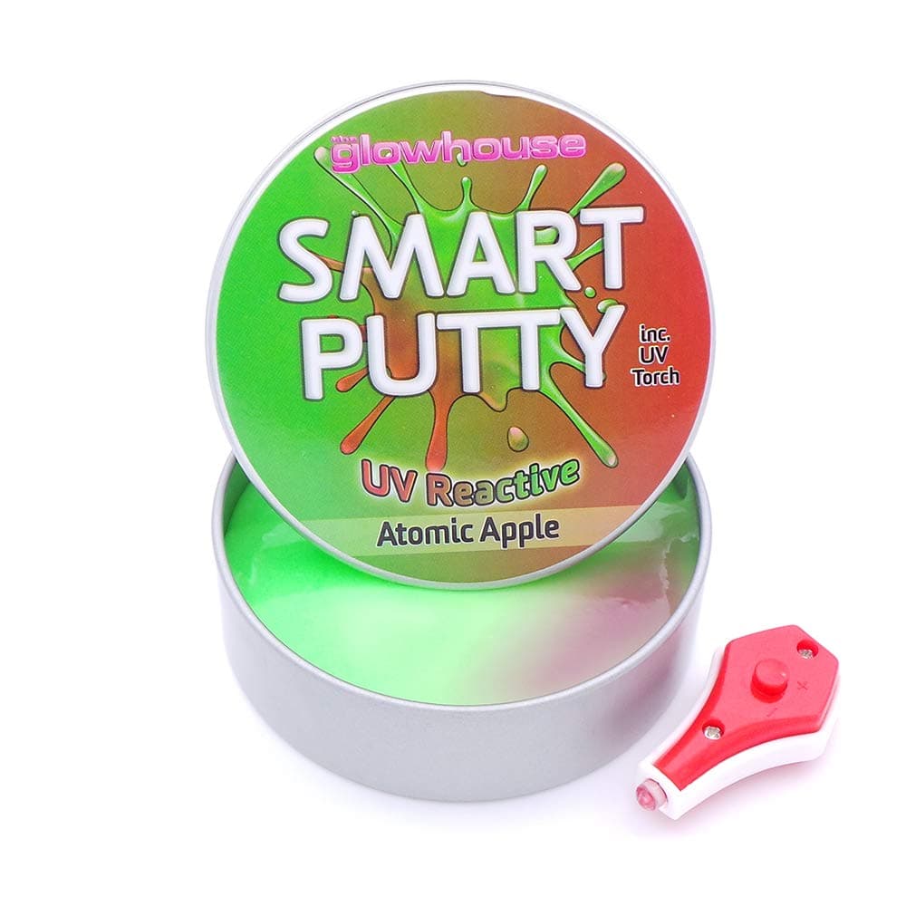 The Glowhouse Colour Changing Smart Putty UV Reactive (Atomic Apple)