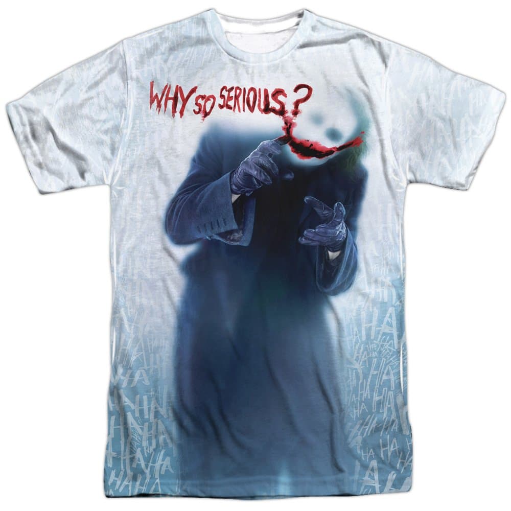 The Dark Knight Heath Ledger Why So Serious Joker T Shirts
