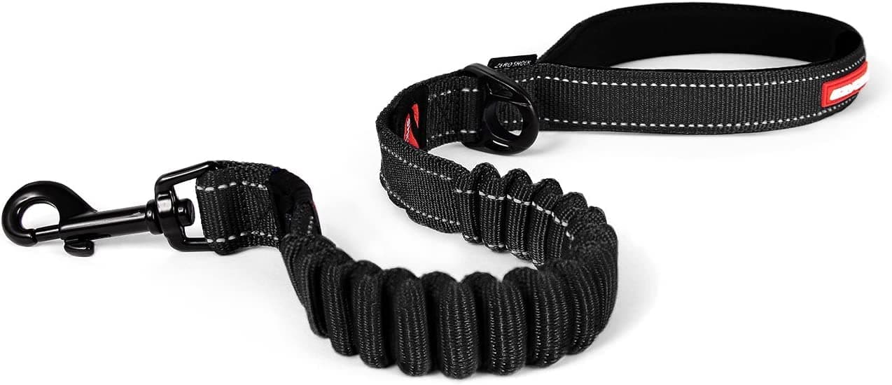 EzyDogZERO SHOCK Leash - Best Shock Absorbing Dog Leash, Control & Training Lead (25" Black)