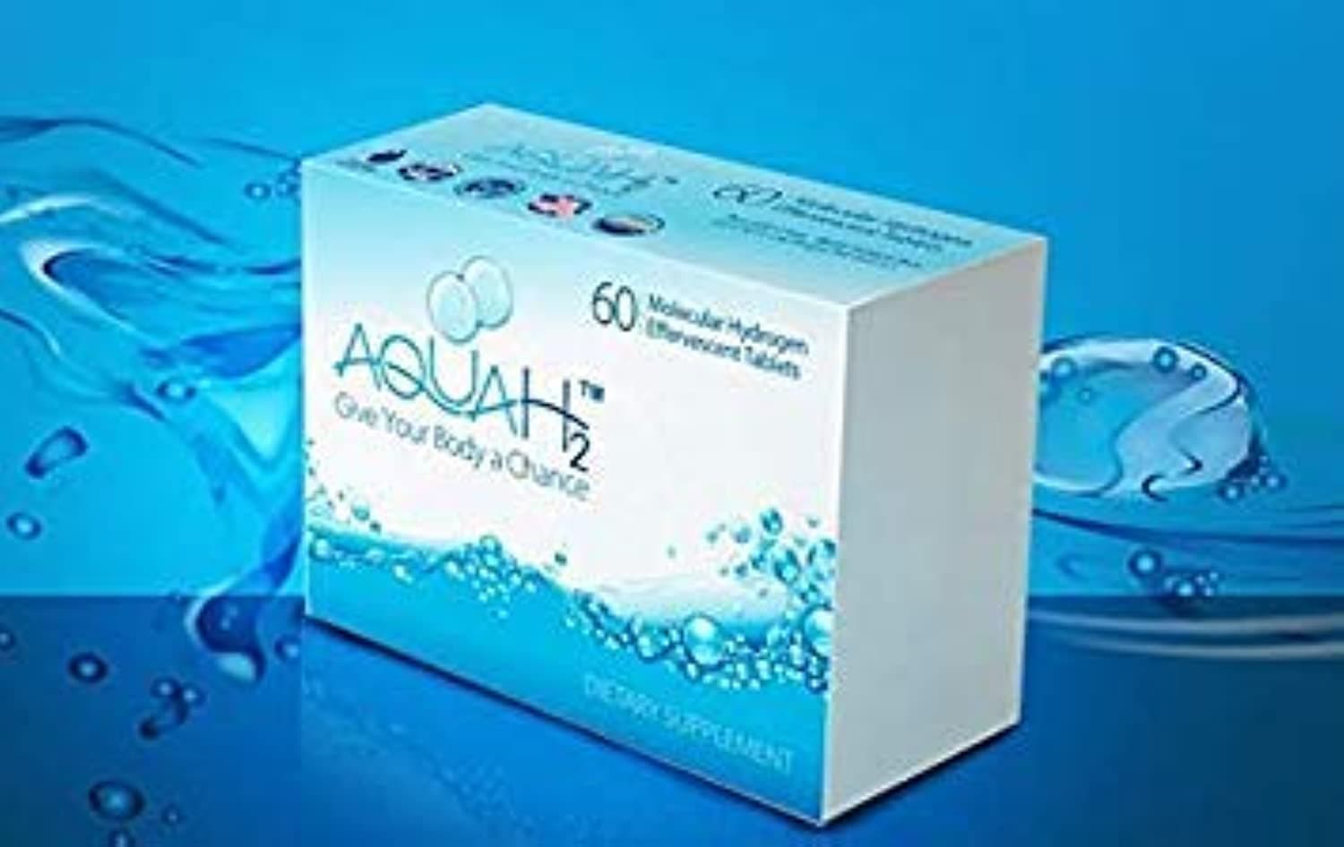 Molecular Hydrogen Tablets | 60 Hydrogen Water Tablets by Aquah2