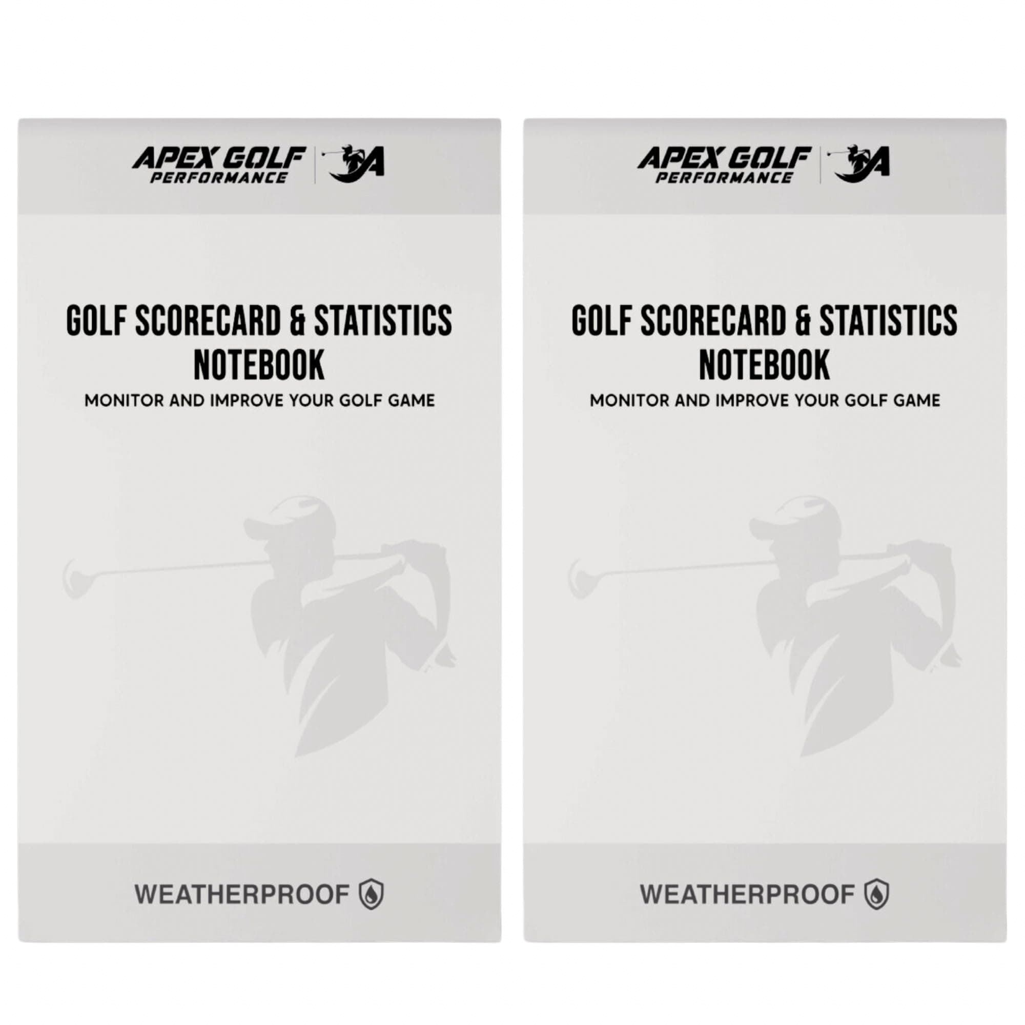 Yardage Book Write in The rain Notebook Waterproof Notepad & scorecard Book (30 Rounds per Booklet - 2 Pack) Perfect Notebook/Tracker Notebook Back Pocket Booklet