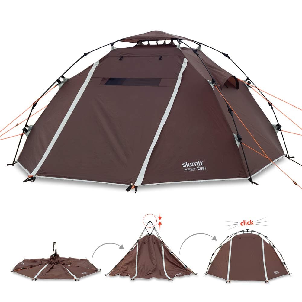 Slumit CUB 2 Instant Tent 2 Man Waterproof Double Layer FlashFrame Quick Pitch Tent and Pack System