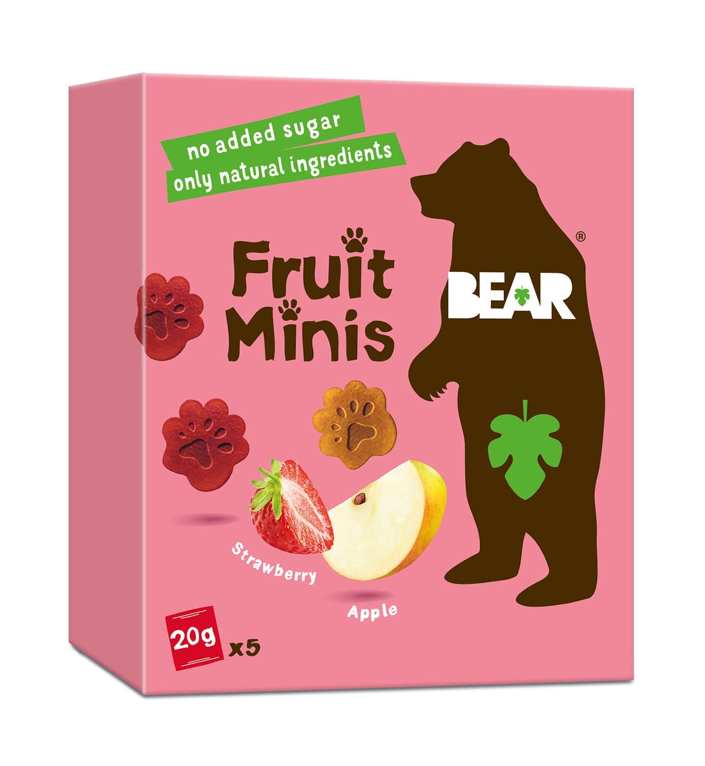 Paws Strawberry Apple 5 x 20g, Black