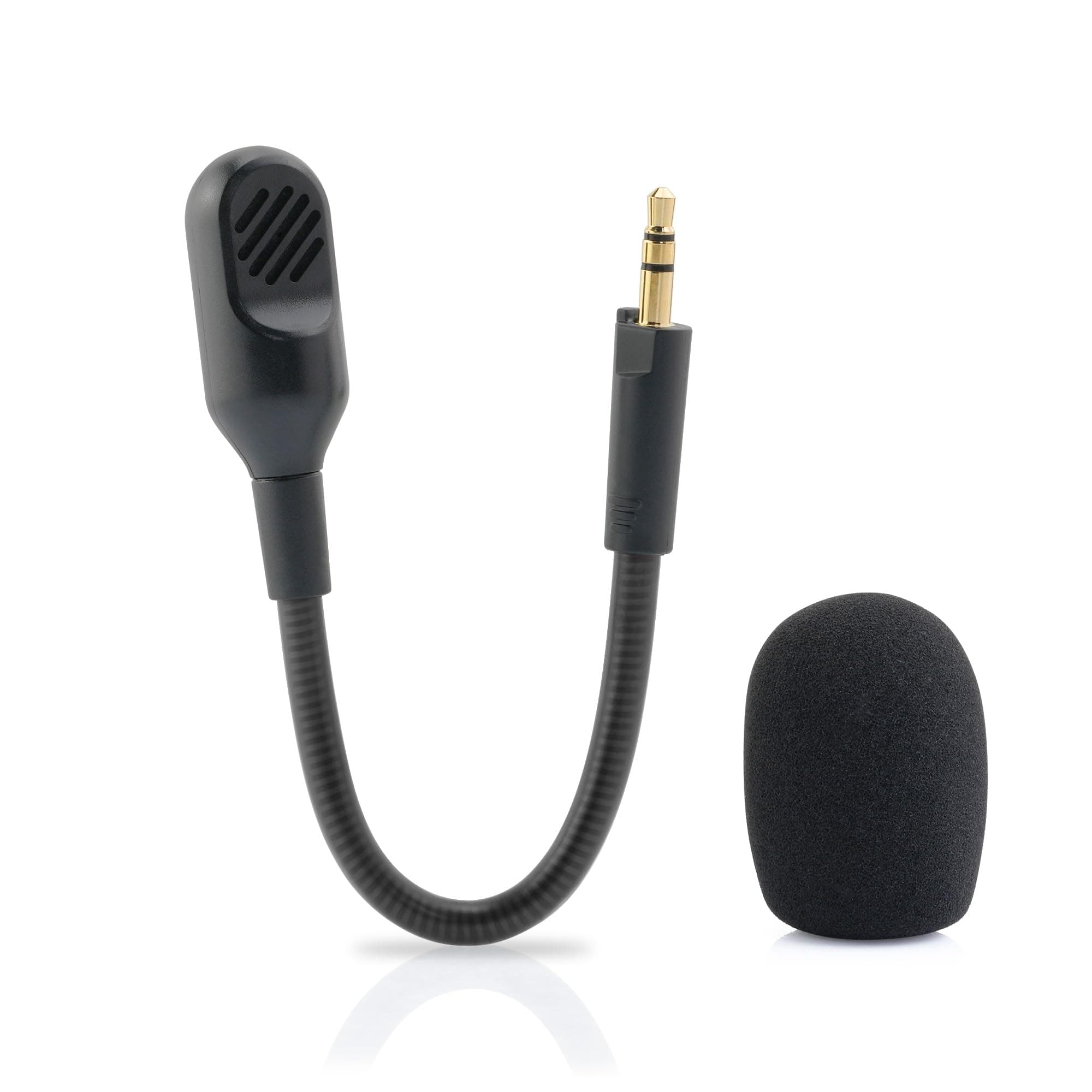 Mic Replacement for Razer Barracuda X Game Headset 3.5mm Detachable Gaming Boom Microphone with Foam