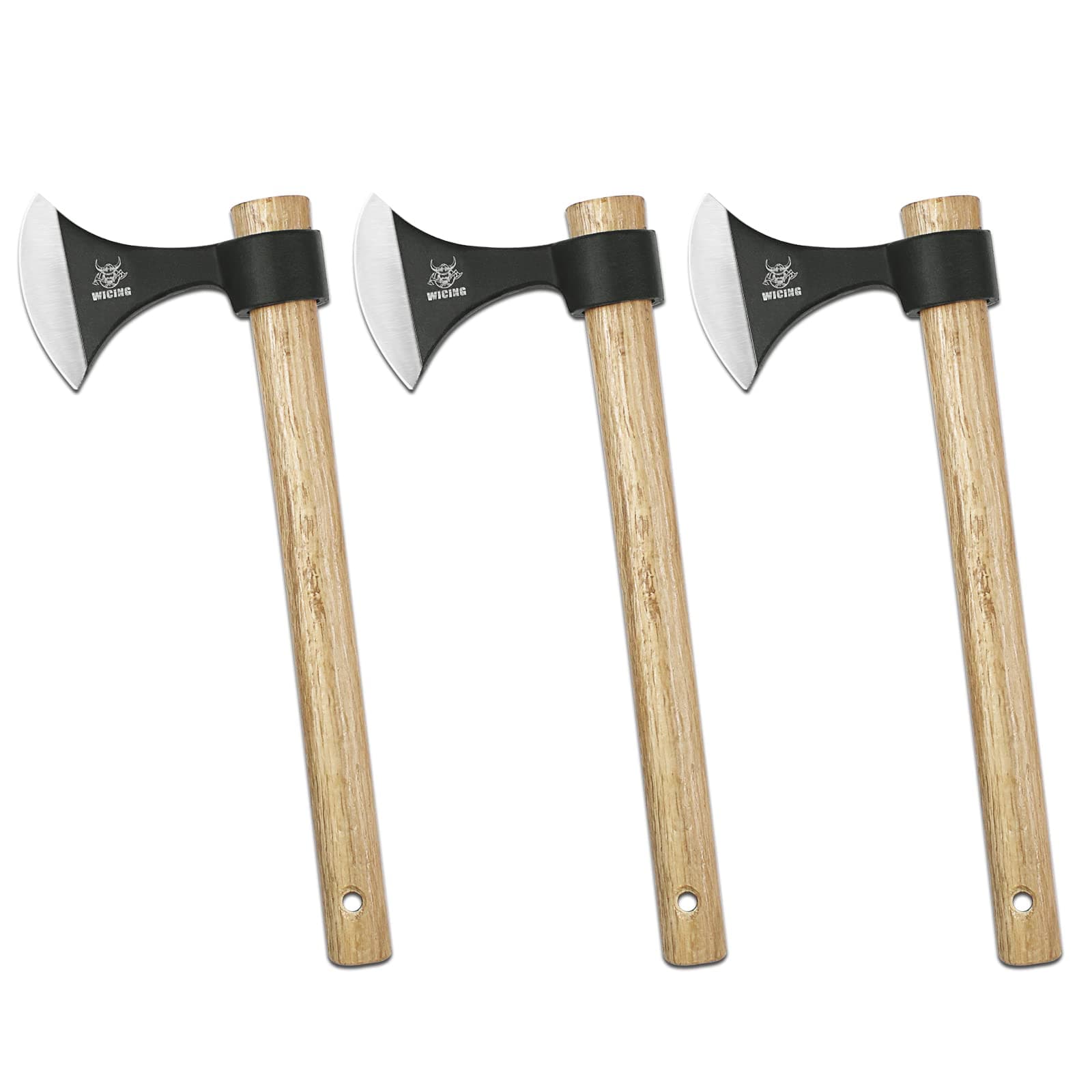 Throwing Axes 3 Pack, 16.2-inch Throwing Tomahawks High Carbon Steel & Wooden Handle, for Axe Throwing Recreation and Competition