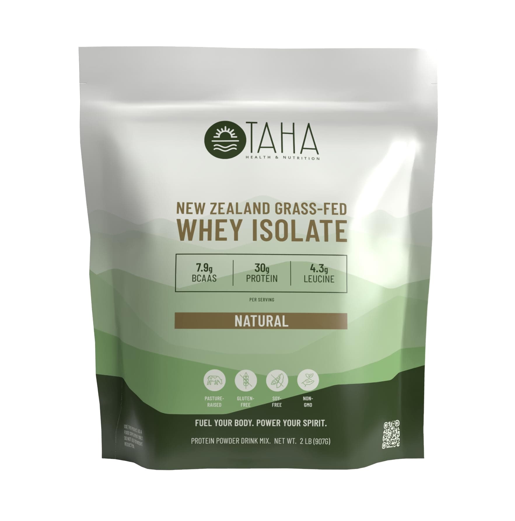 - Natural Unflavored Whey Protein Isolate, 30g Protein, 7.9g BCAAs, 4.3g Leucine | New Zealand Grass-Fed, Free-Range Dairy | Gluten & Soy Free, Keto, Kosher | 2LB, ~26 Servings