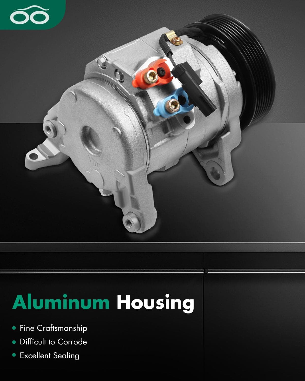 Scitoo New A/C Compressor CO 10802C Fit 2003-2008 Dodge Ram 1500 2500 3500 V8 5.7L