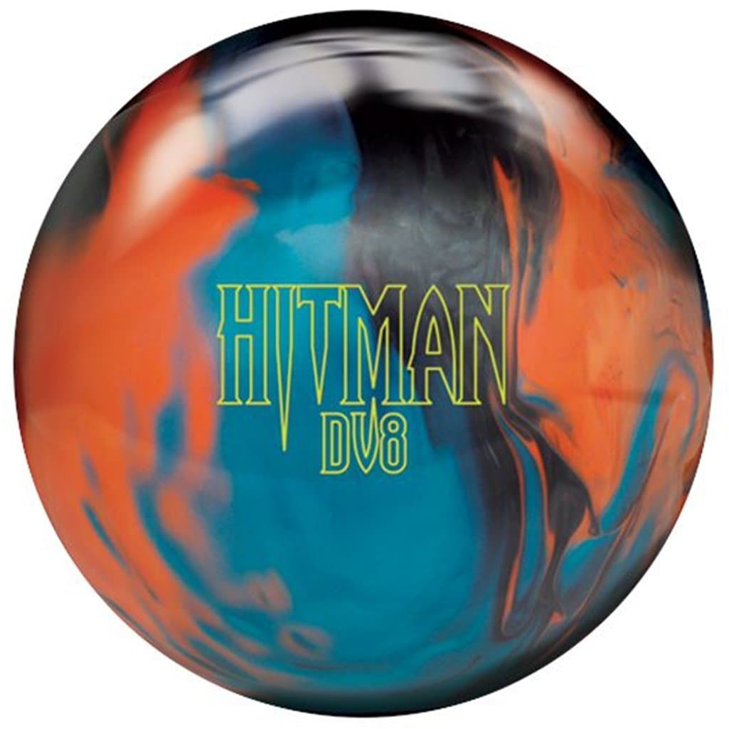 DV8 Hitman Bowling Ball- Black/Orange/Blue