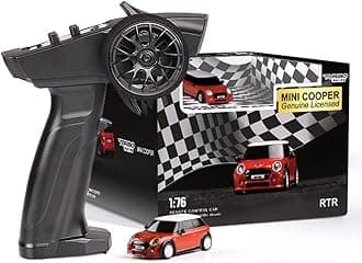 1:76 Turbo Racing Scale RC Sport Car, Table Racing Remote Control Mini Model Car Full Proportional RTR Kit Toys (Baoma mini-red)