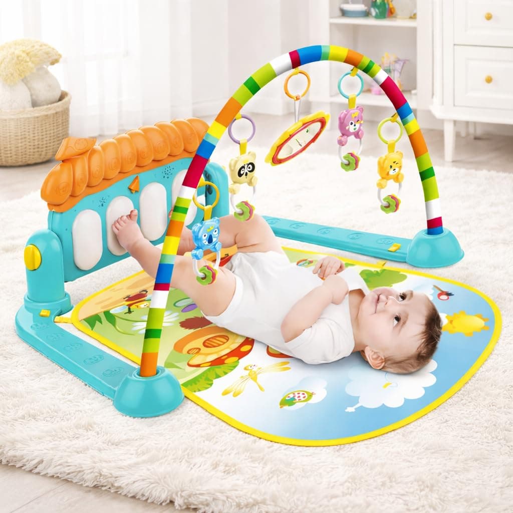 Kick and Play Multi-Function ABS High Grade Plastic Piano Baby Gym and Fitness Rack Products