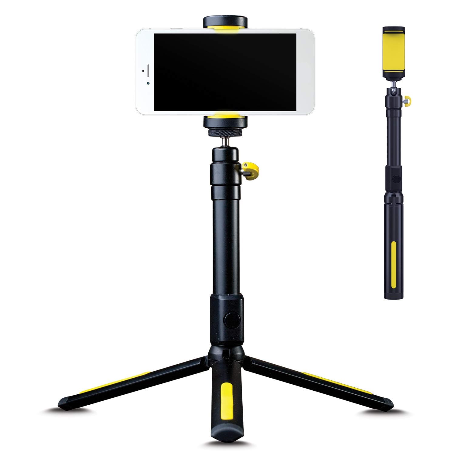 Black Eye - Filming Handle Tripod, Phone and Camera Compatible, Bluetooth Enabled