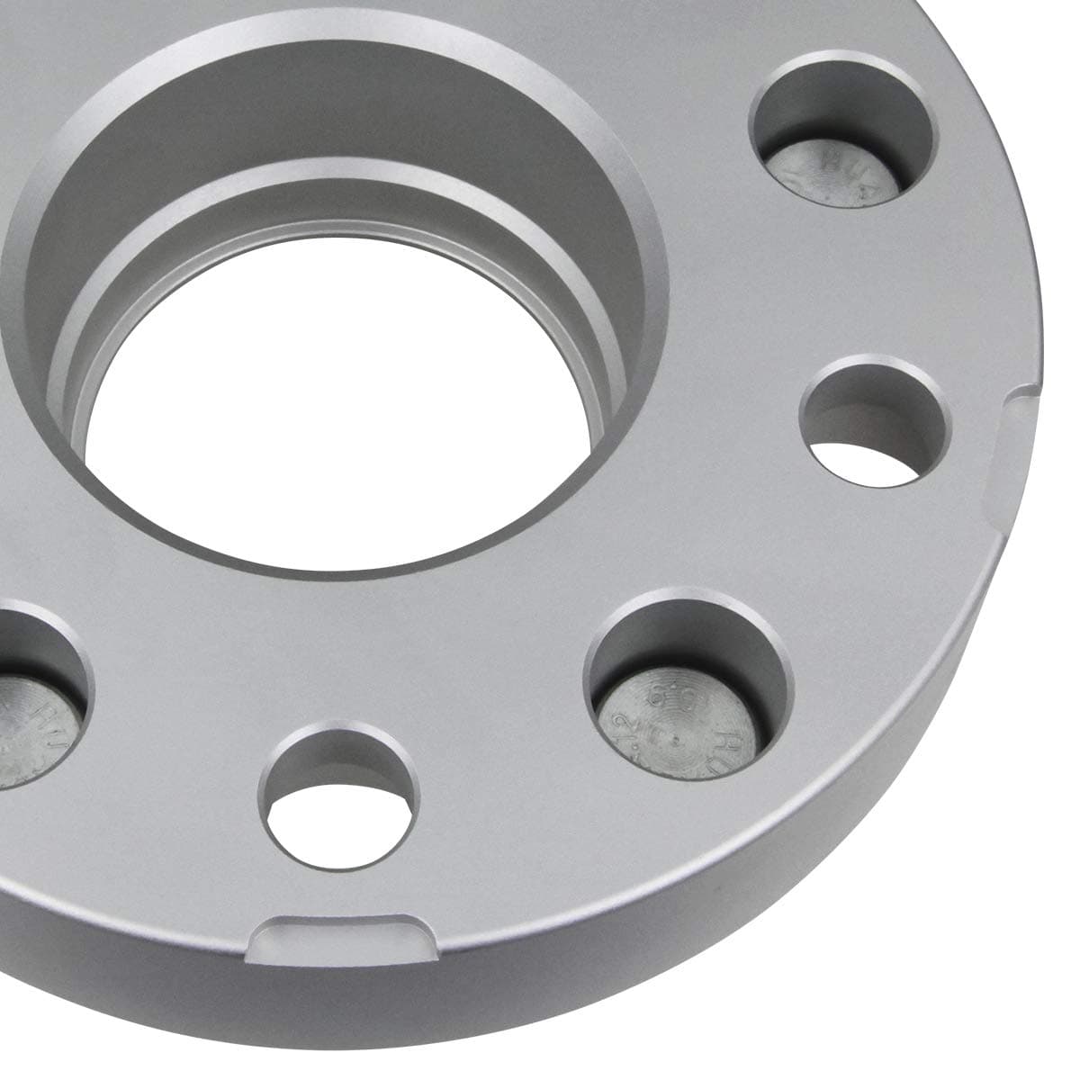 Supreme Suspensions - 2pc Set [Silver] 2" Hub Centric Wheel Spacers for Jeep Wrangler JK, Commander, Grand Cherokee WJ WK [BP: 5x5 / CB: 71.5mm / Studs: 1/2" x20] - 4 Tire Valve Caps Included