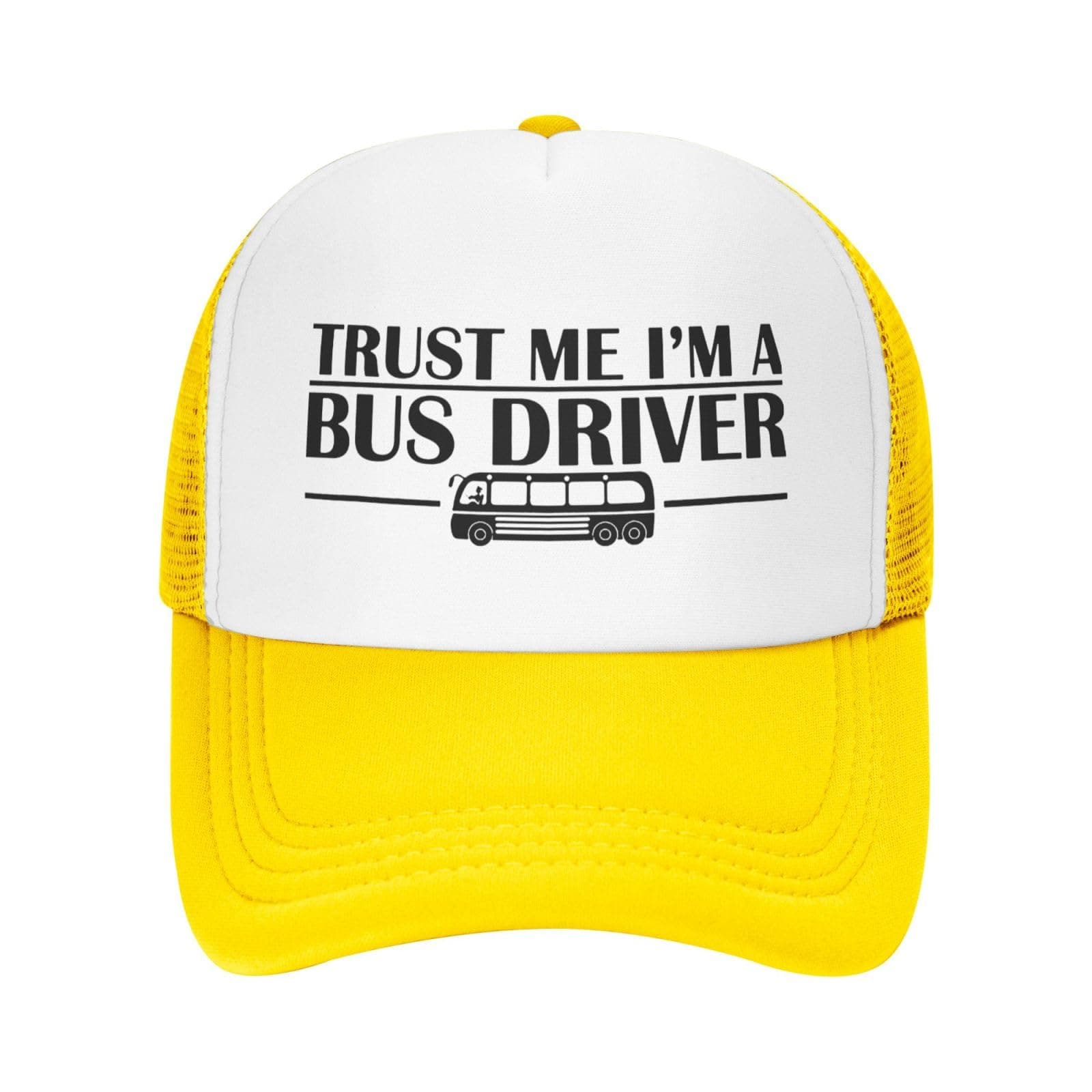Trust Me I'm A Bus Driver Trucker Hat Adjustable Baseball Cap for Unisex Snaps Hats