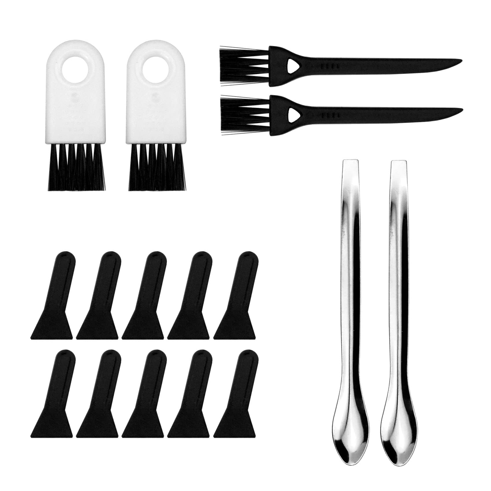 Brushes Scrapers Spoons Set for Herb Grinder Pipe Cleaners Tool Pollen Kit for Herb Grinder (17)