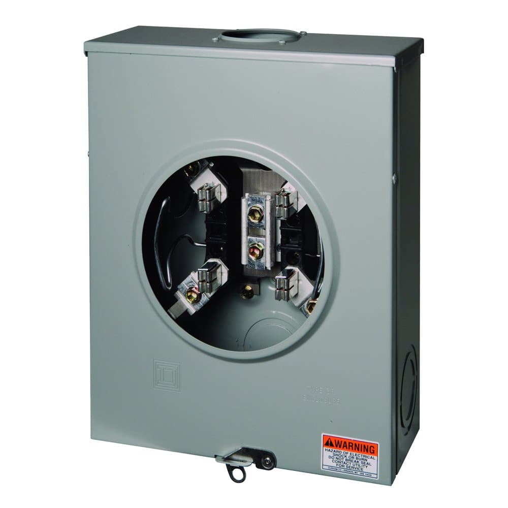 Square D - UHTRS212B 200A Ringless Meter Socket With Horn Bypass (4-Jaw)