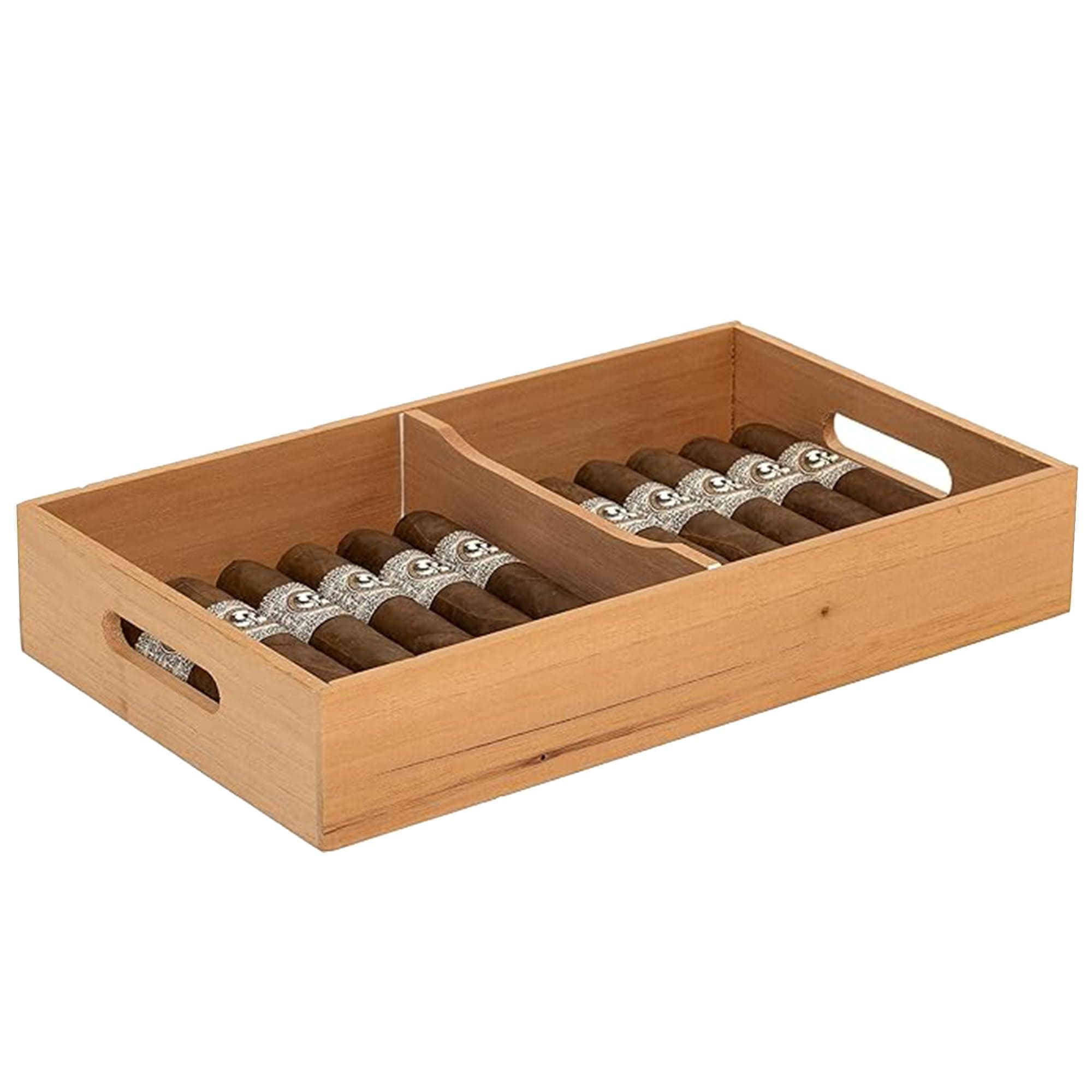 Spanish Cedar Tray 12 7/8" X 7 1/2" x 2 1/3", Cedar, Brown