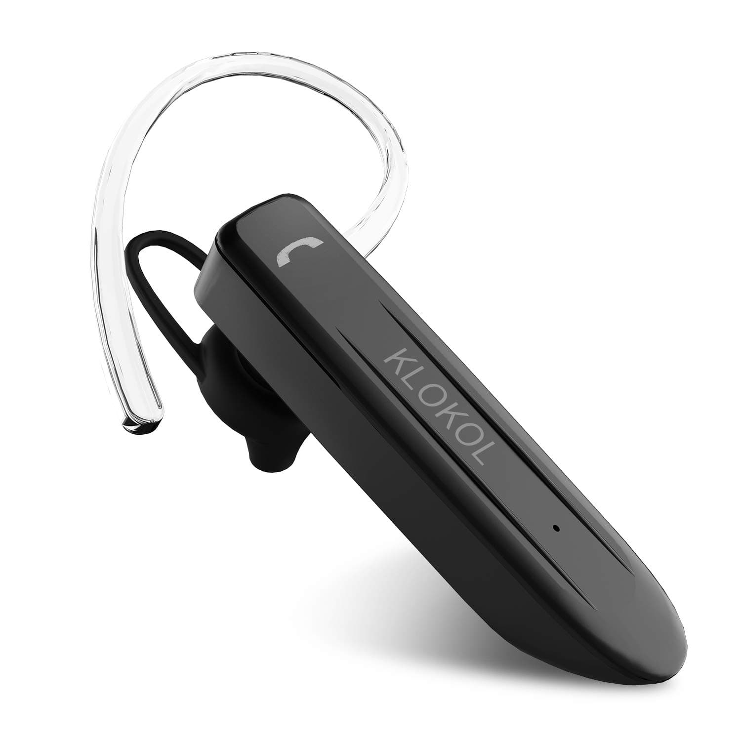 Bluetooth Headset 28Hrs Playtime Wireless Bluetooth Earpiece for Cell Phone Noise Canceling Car Business Earbud Headphone with Mic and Mute Compatible with iPhone Samsung Android (Grey)