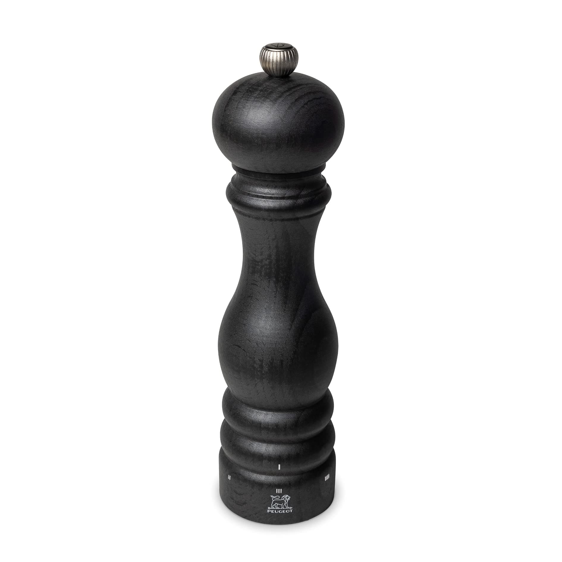 Paris u'Select Manual Pepper Mill - Adjustable Grinder - Beechwood, Graphite Finish 8.67in.