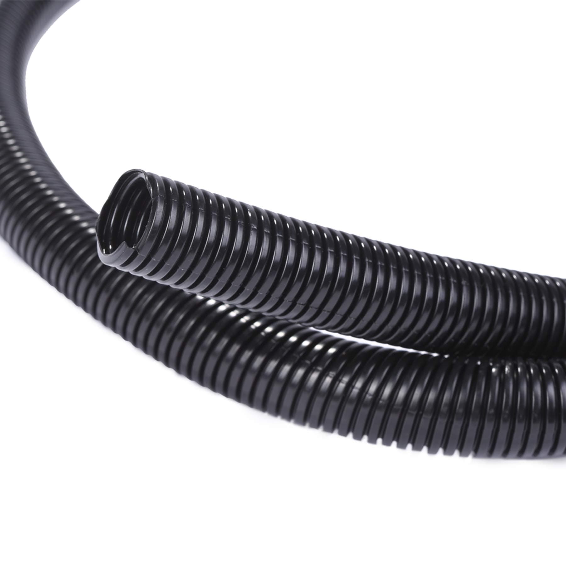 50ft - 1/2 inch Split Wire Loom Tubing - Black