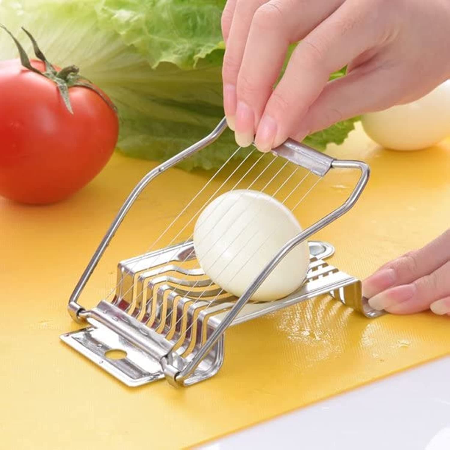 BLACKSTONE Egg Slicer, Stainless Steel Egg Slicer, Rust proof Egg Cutter/Slicer - JS109
