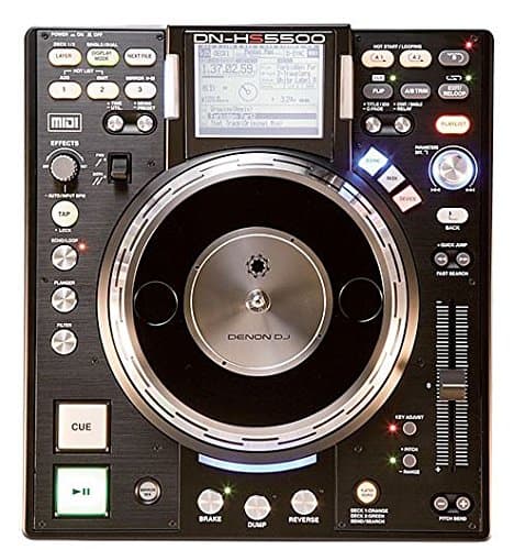 Denon DJ DN-HS5500 DJ Media Player Turntable and Controller with Direct-Drive Platter