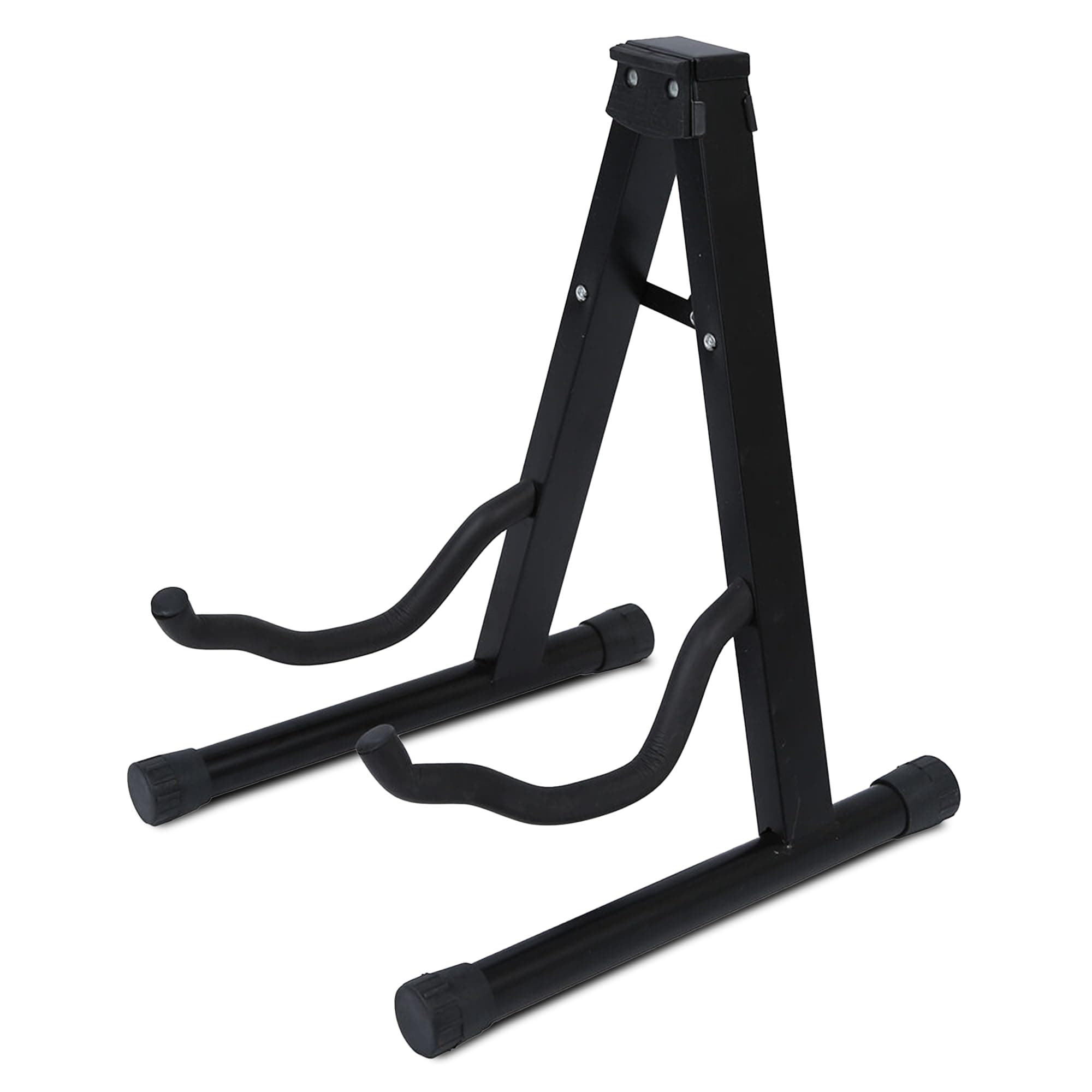 KEPLIN A Frame Foldable Guitar Stand (Black) - Portable Universal Floor Stand for Acoustic, Electric, and Bass Guitars