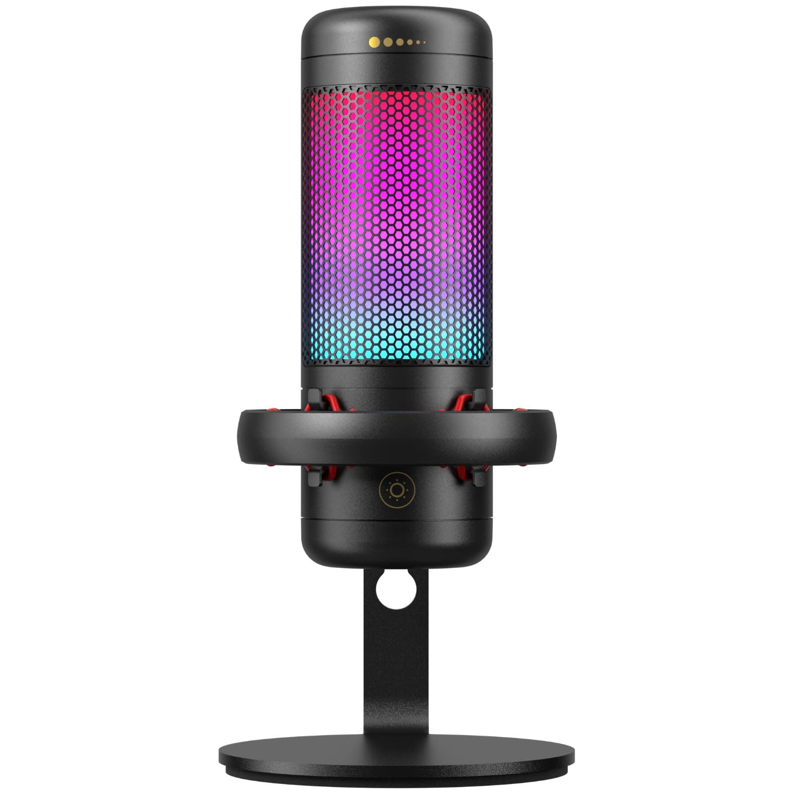 TONOR TC320 Gaming Microphone, USB Computer Mic with RGB, Condenser Mic with Stand/Mute Touch for Streaming Podcast Recording Studio Singing Youtube Compatible with Laptop/PC/Mac/PS4/PS5/NS Black