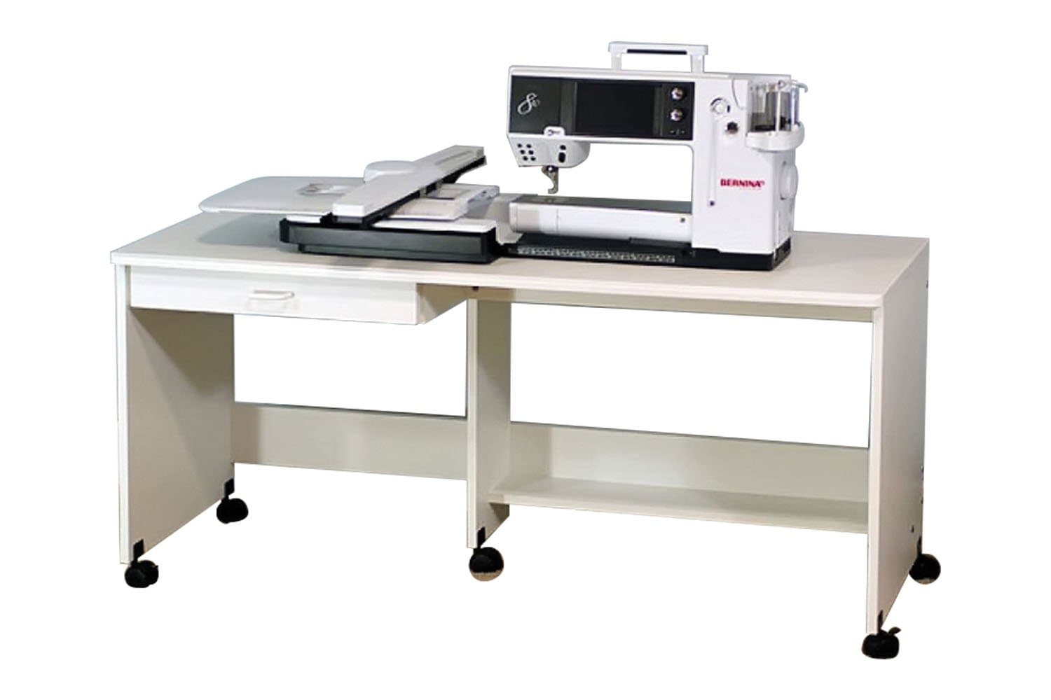 Model 810 Sewing Table Class and Display Table in White