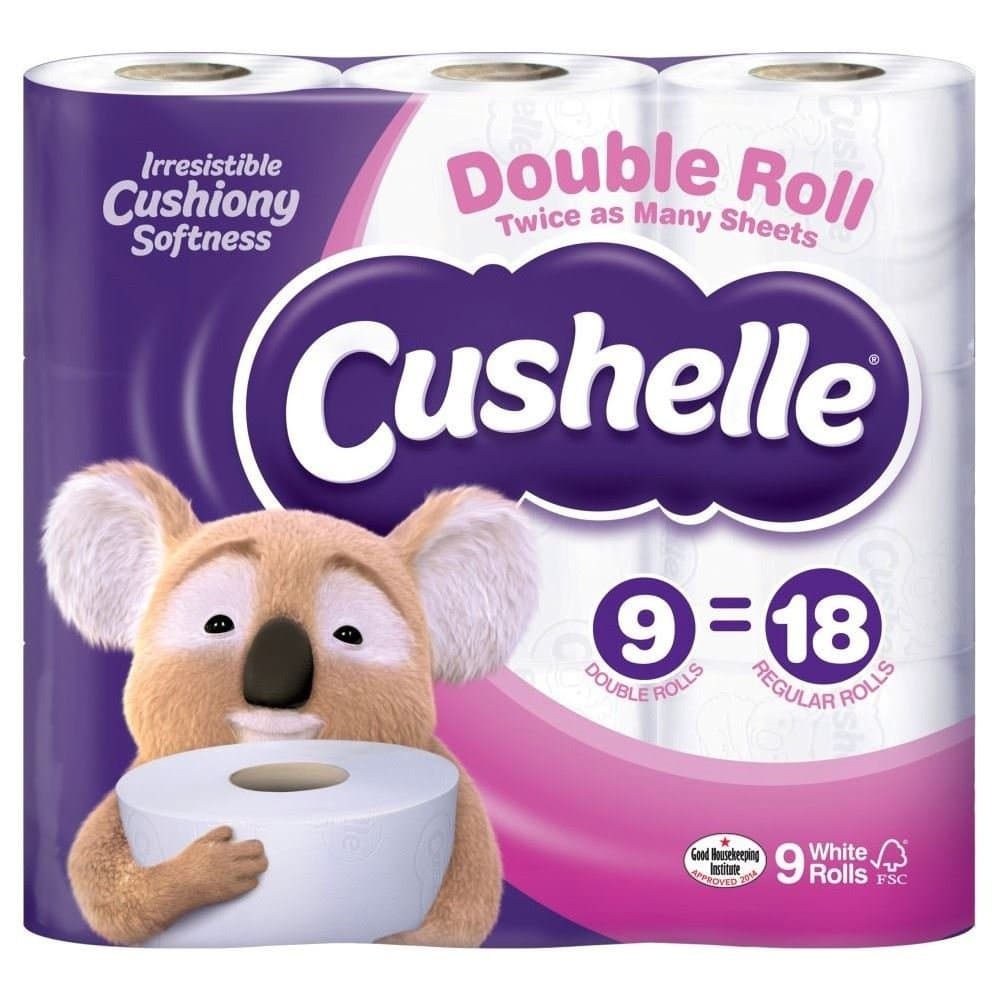 Cushelle Supersize Toilet Tissue White - 360 Sheets per Roll (9)