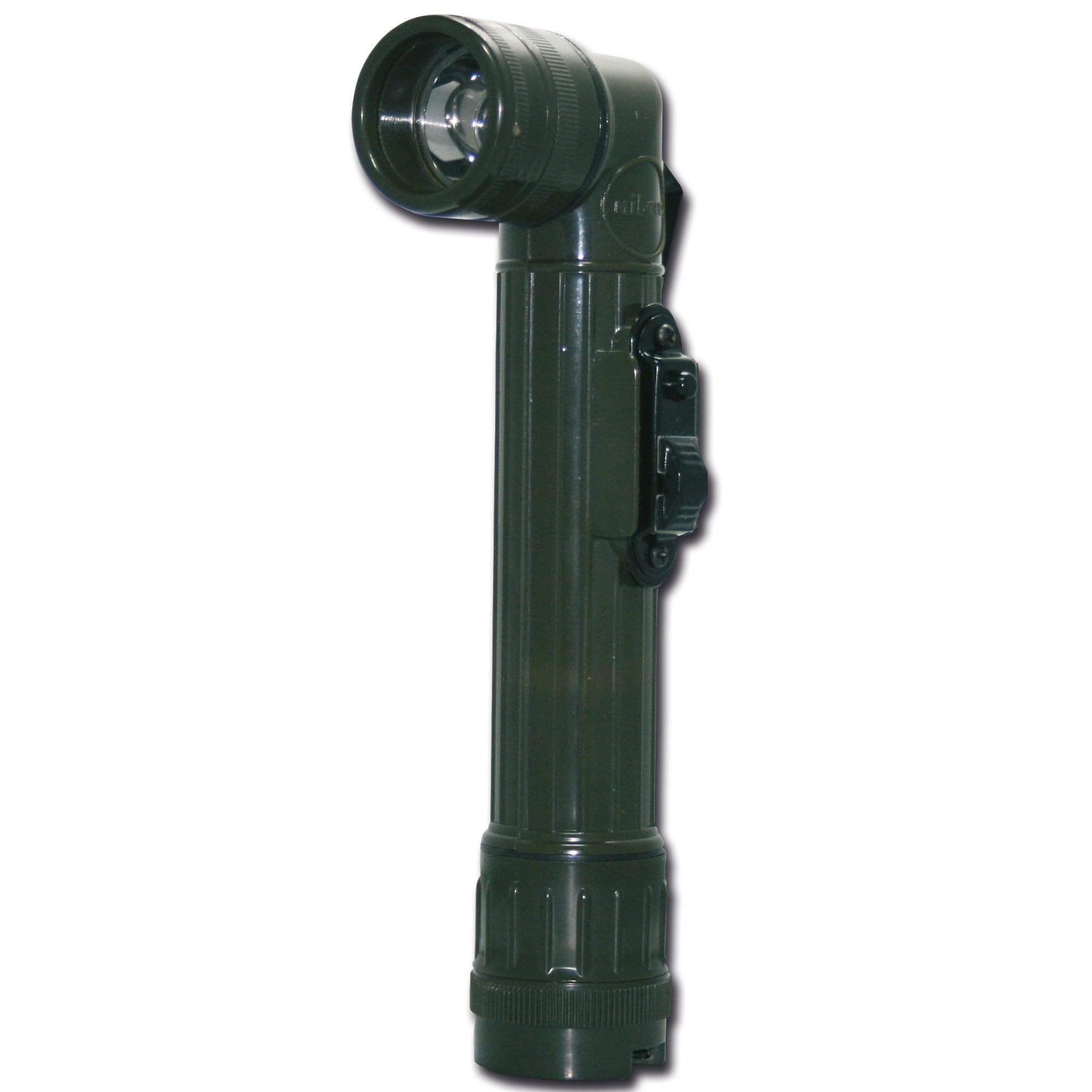Mil-Tec US LED Angled Torch SM Olive, 16 cm