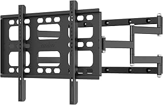 Swivel TV Wall Mount: Heavy Duty Full Motion TV Mount Wall Bracket Swivel Left and Right Fits 50-80 Inch with Articulating Arm VESA up to 600x400mm 90KG Weight Capacity and Extend up to 38cm