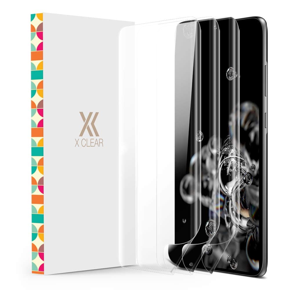 Screen Protector Designed for Galaxy S20 Plus/ S20+ (6.7-inch, 2020) (3 Pack) TPU Film Anti-Scratch HD Protector Compatible with Samsung Galaxy S 20 Plus [Curved Coverage] - Pack of 3