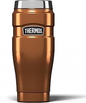 Thermos Stainless King Travel Tumbler & Multi- Purpose Flask- 470ml Insulated Hot & Cold Water Bottle for Daily Commute & Weekend Adventures - Sleek Design in Copper, 5-Year Durability