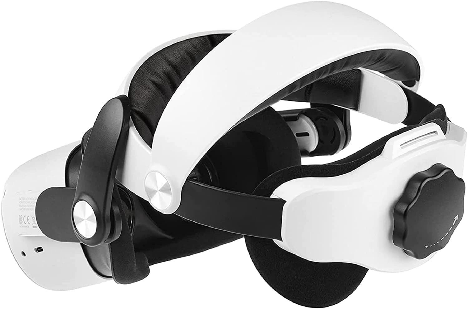 ACPLAY Adjustable Oculus/Meta Quest 2 Elite Strap for Enhanced Support and Comfort,Upgraded Oculus Quest 2 Head Strap Reduce Head Pressure,Protective Head Strap for Oculus Quest 2 (White)
