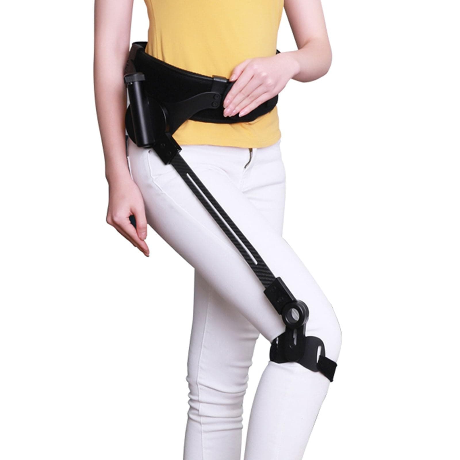 Lower Limb Assistance Walking Aid, Bionic Body Power Walking Aids Rehabilitation Training Leg Walking Training for Adults Elderly(Right,Medium)