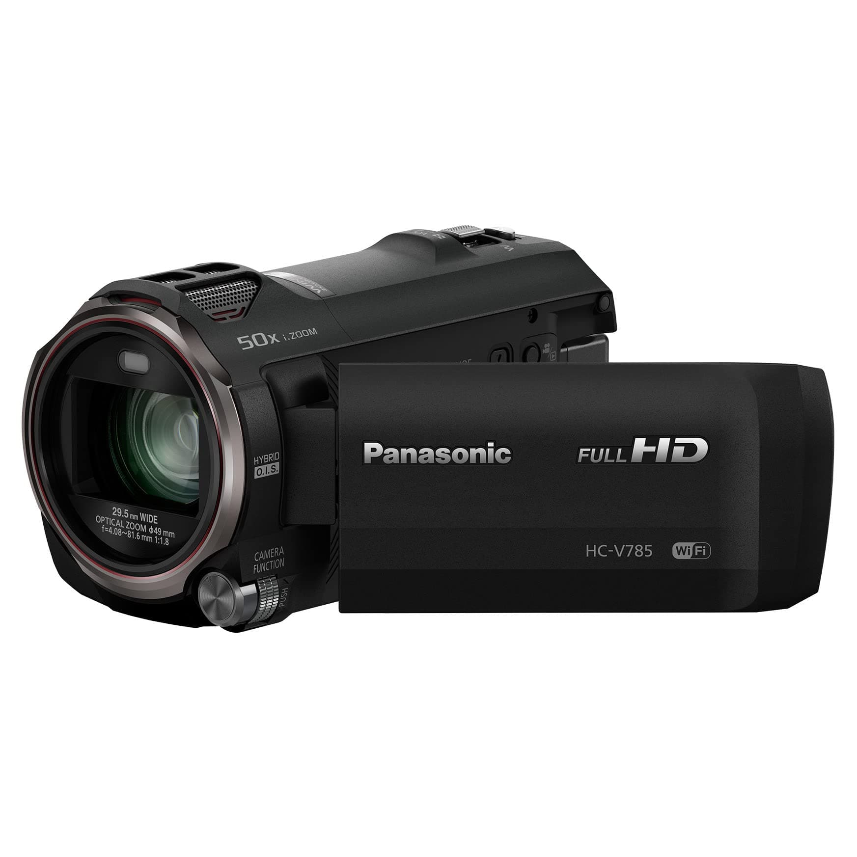 Panasonic Full HD Video Camera Camcorder, 20X Optical Zoom, 1/2.3 Inch BSI Sensor, HDR Capture, Wi-Fi Smartphone HC-V785 (Black)