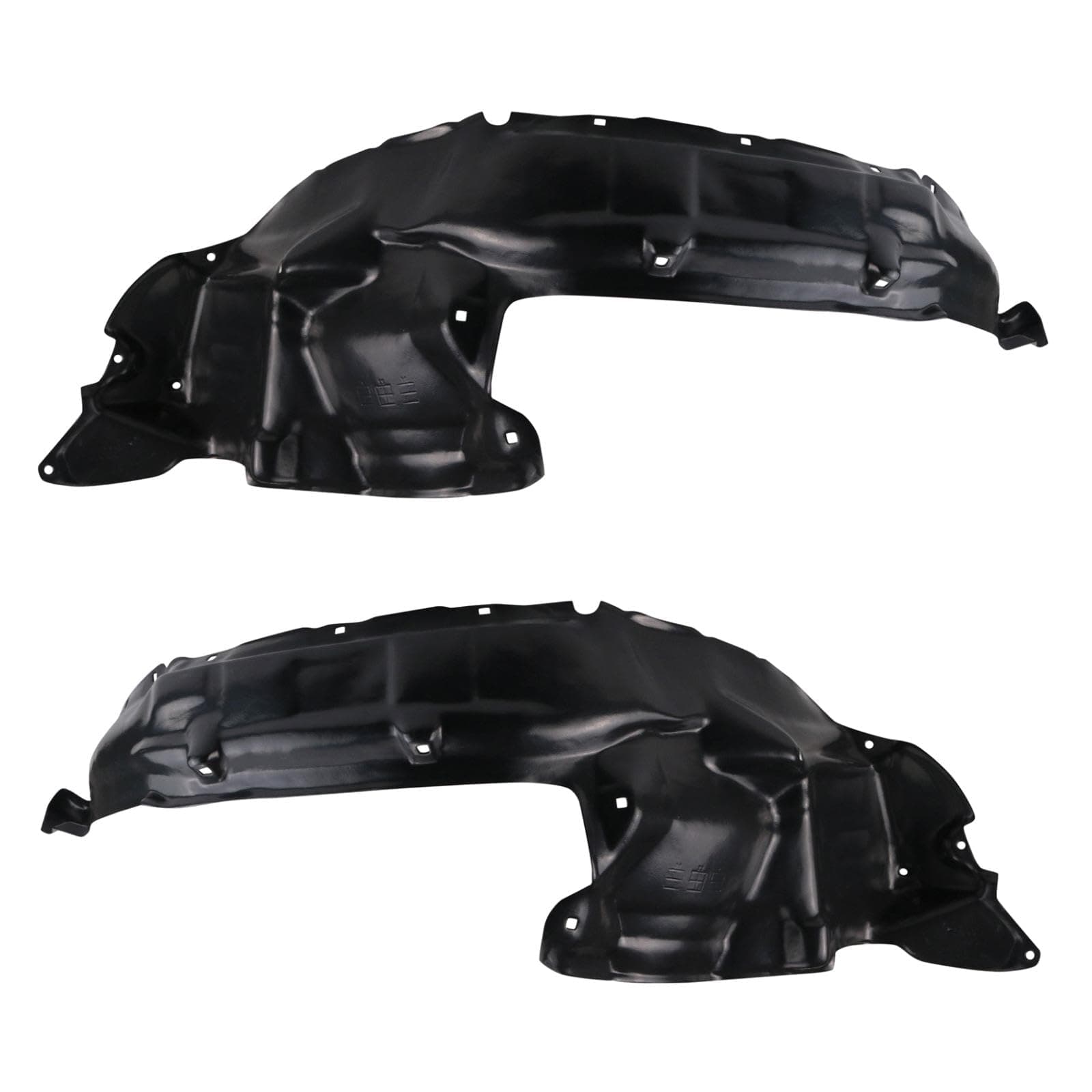 TRQ Front Inner Fender Liner Set Compatible with 2001-2004 Toyota Sequoia 2004-2006 Tundra TO1248127 TO1249127