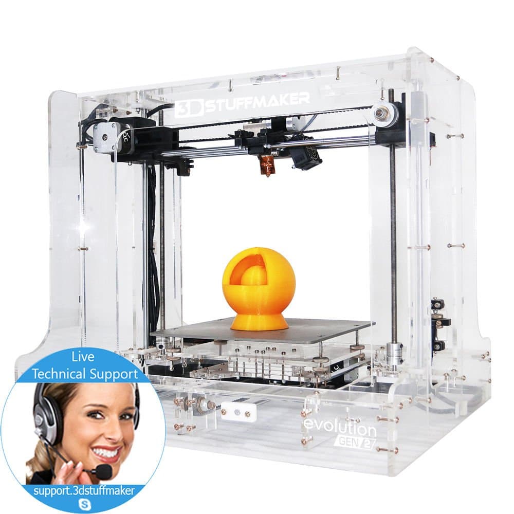 3d Printer Kit - 3d Stuffmaker Evolution(transparent) Gen 2 Diy Kit
