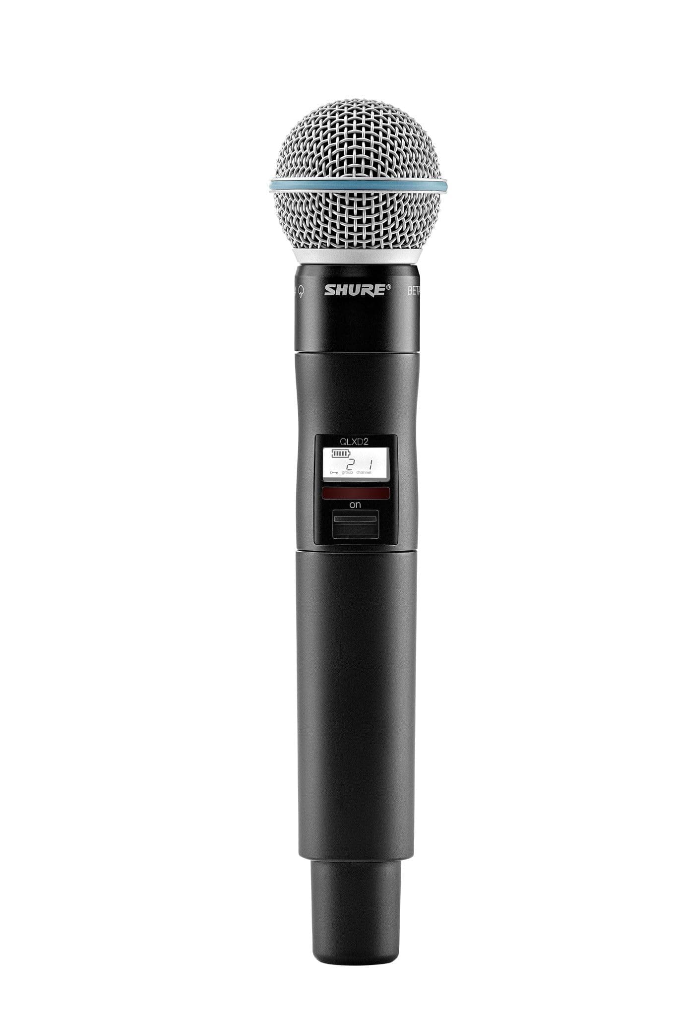 QLXD2/B58 Handheld Transmitter with BETA 58A Vocal Mic Capsule - for use with QLX-D Digital Wireless Microphone Systems, Receiver Sold Separately | J50A Band (QLXD2/B58=-J50A)