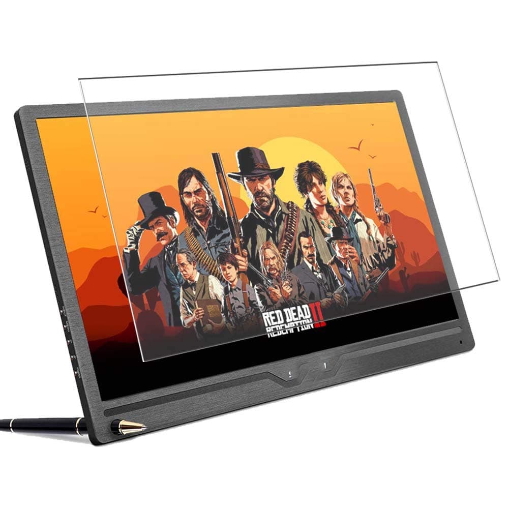 Vaxson Tempered Glass Screen Protector, compatible with EVER LUSTRE sibolan 17.3" Display Monitor Visible Area, 9H Film Protector [NOT Full Coverage]