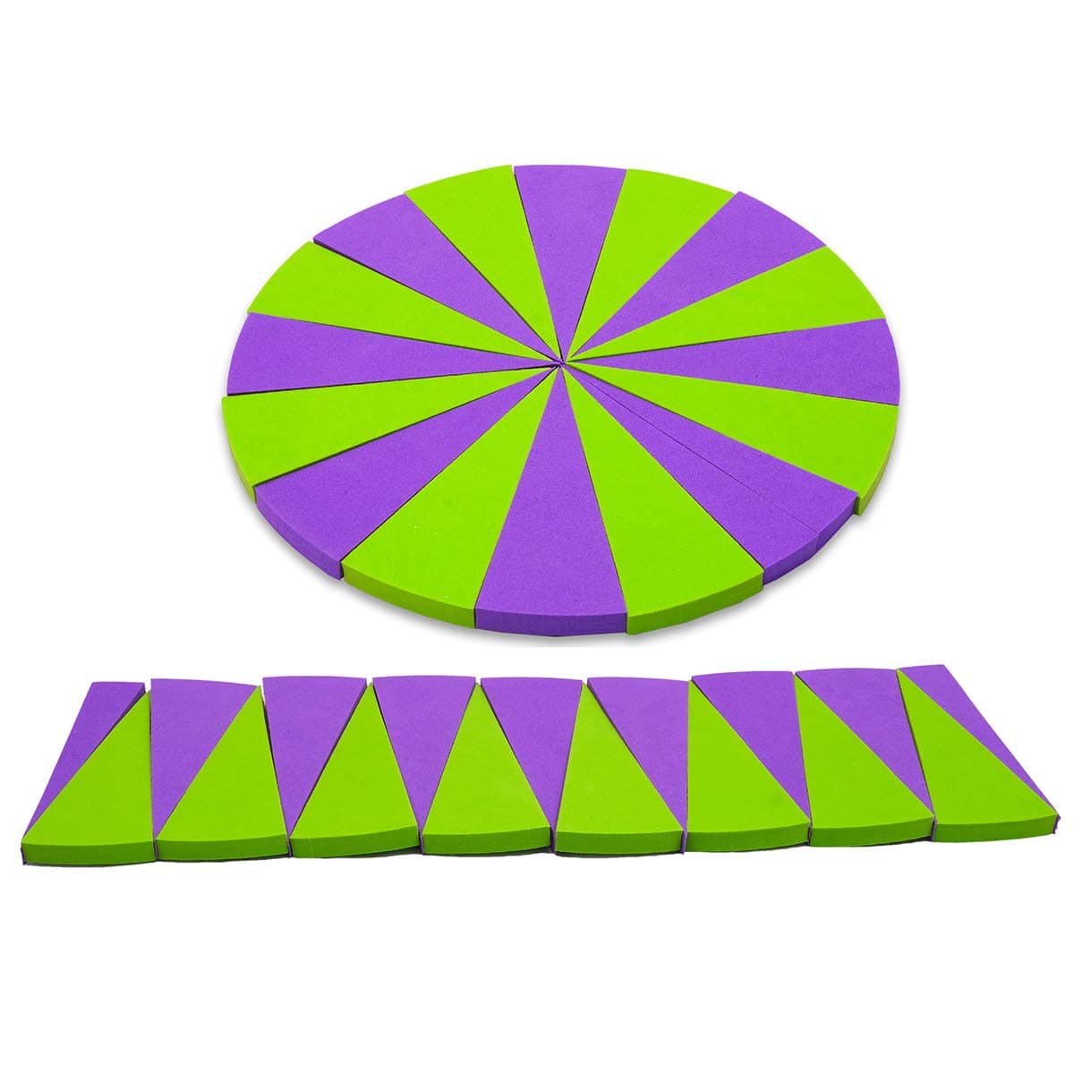 Derivation of Pie Foam - Circle - Mathematics - Geometry Brain Boosting Mathematical Activities for Age 5+ Years Old Kids - Do It Yourself Mathematics Activity Kit