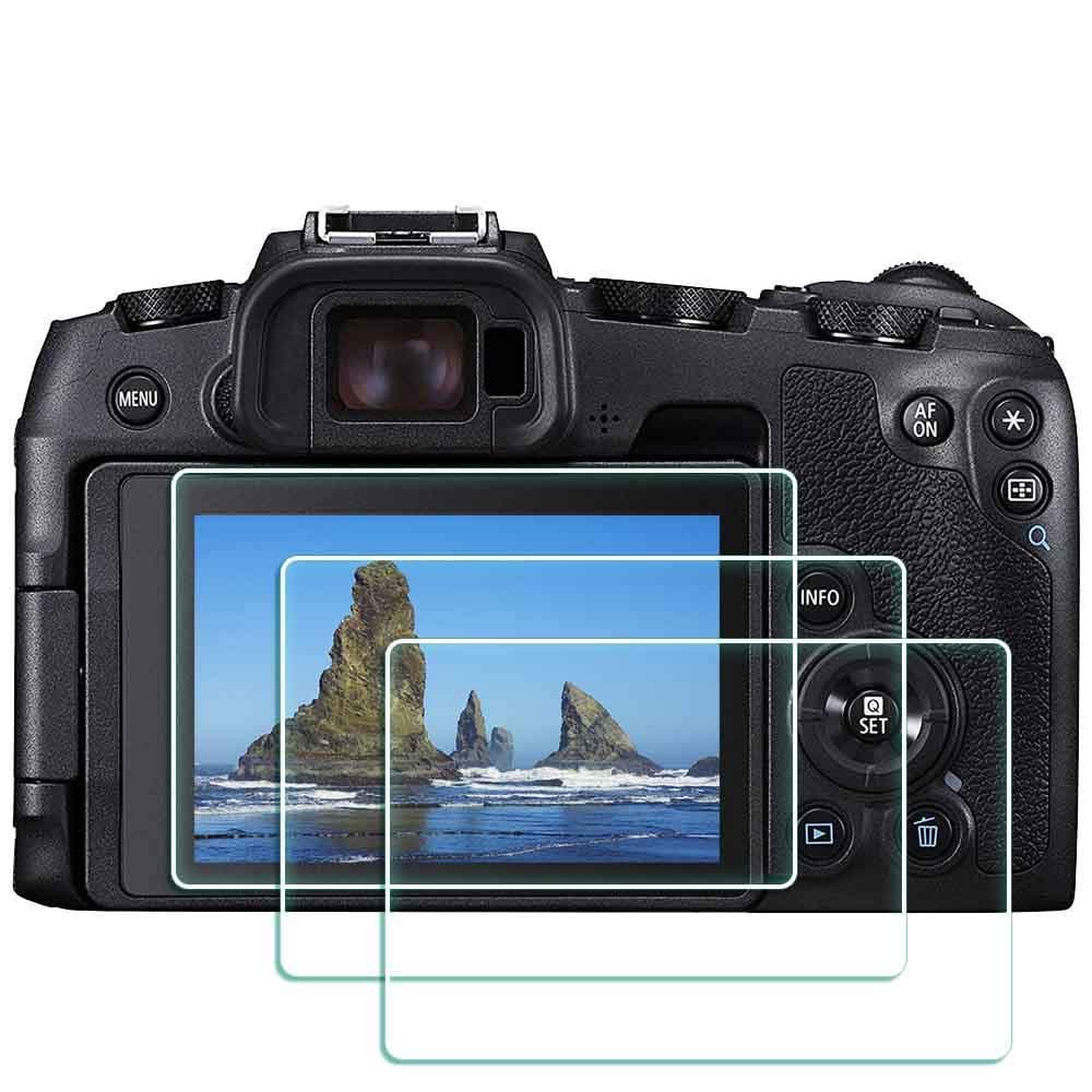 EOS RP Glass Screen Protector for Canon EOS RP Mirrorless Digital Camera, 9H Tempered Glass Screen Protector Edge to Edge Protection,Anti-Scrach Anti-Fingerprint Anti-Dust Anti-Bubble [3 Pack]