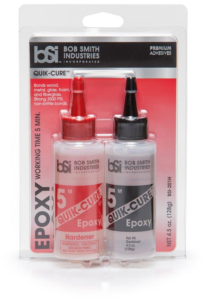 BSI-201H Clear Quik-Cure Epoxy, 4.5 oz. by Bob Smith Industries