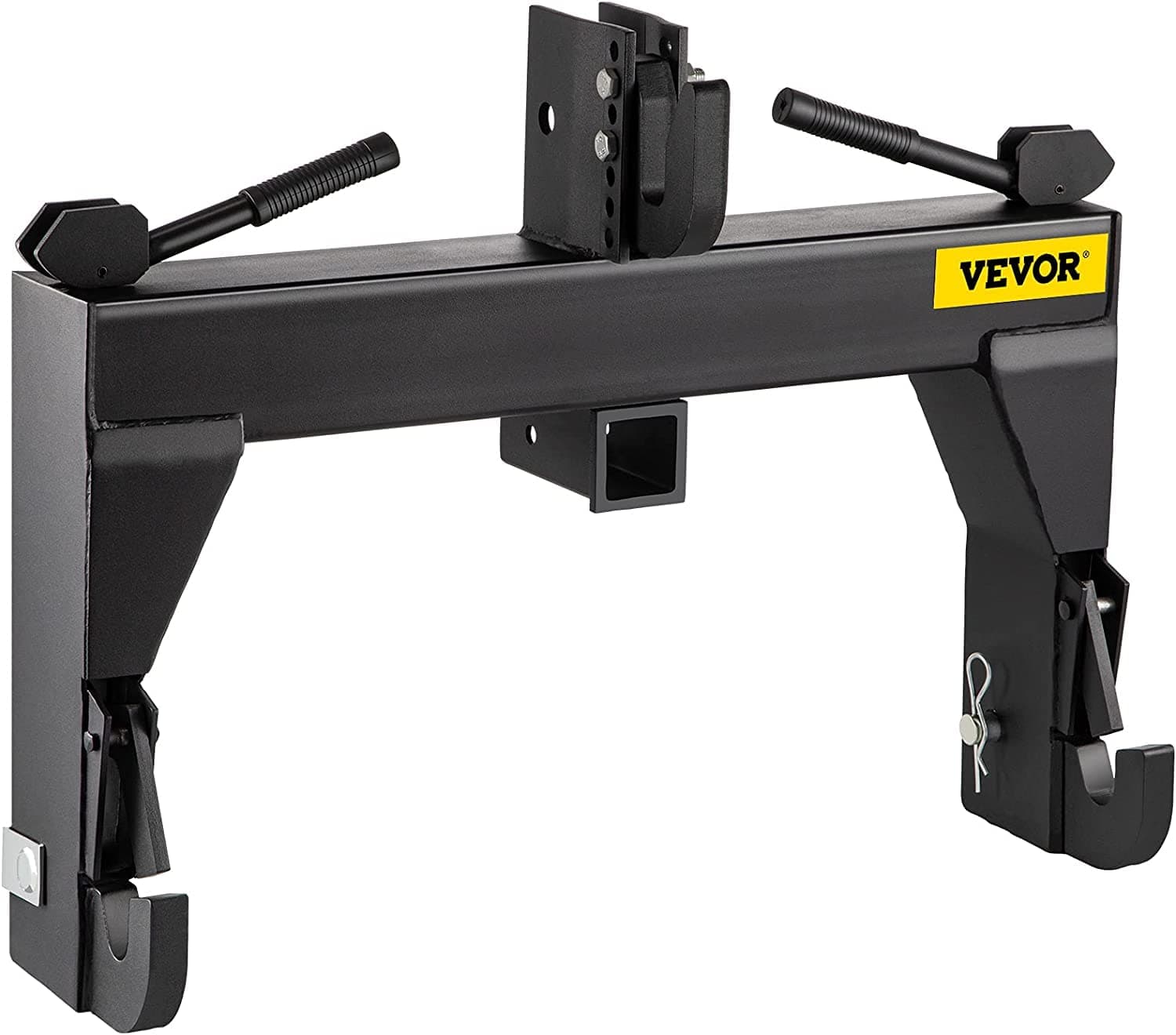 VEVOR 3-Point Quick Hitch, 3000 LBS Lifting Capacity Tractor Quick Hitch, 28.31" Between Lower Arms Attachments Quick Hitch, No Welding & 5 Level Adjustable Bolt, Adaptation to Category 1 Tractors