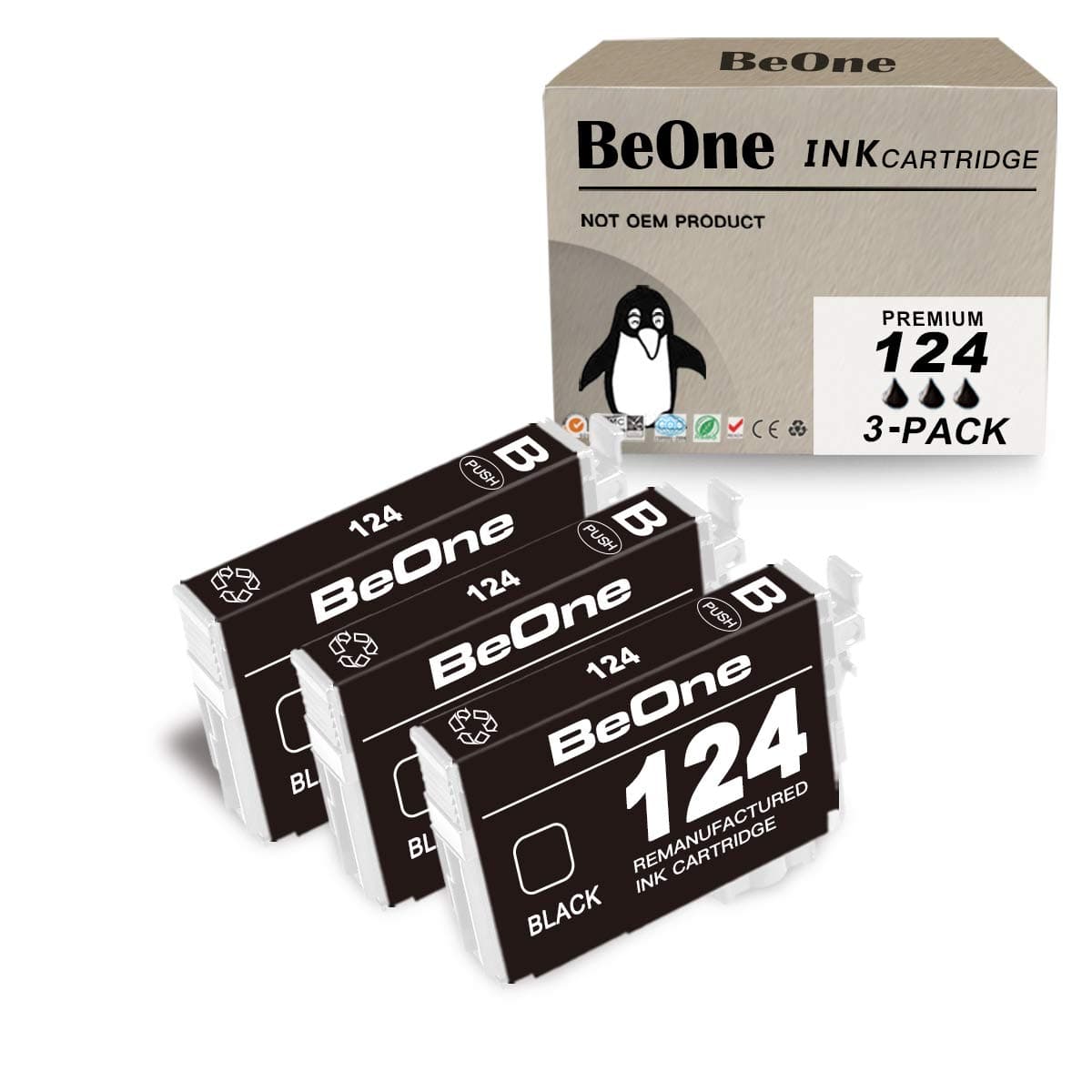 124 Ink Cartridge (3 Black)