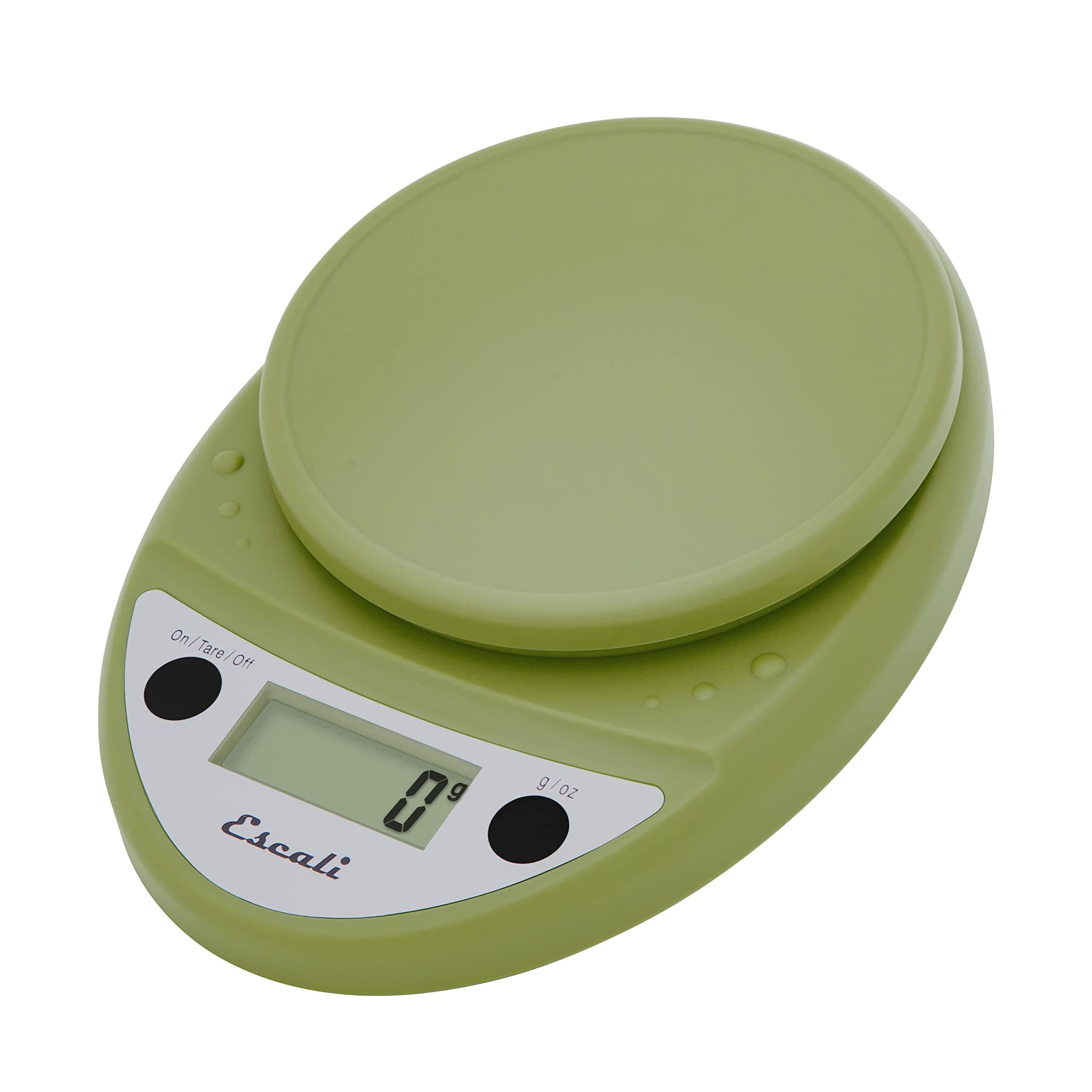 Escali Primo Digital Food Scale, Multi-Functional Kitchen Precise Weight Measuring and Portion Control, Baking Cooking Made Simple, 8.5 x 6 1.5 inches, Tarragon Green